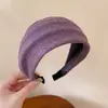 Diadema retro de corona alta para mujer, simple y elegante, diadema de ala ancha que no estrangula el cabello, accesorio para el cabello de moda estilo coreano