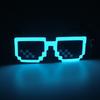 Fabricante Proporciona Gafas Luminosas de Mosaico LED para Fiestas de Cumpleaños, Gafas de Luz Fría con Destellos Transfronterizos para Bar Disco El