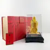 Veludo Dourado Estátua de Confúcio Decoração de Celebração Ornatos do Mestre Confúcio Vertical Lembrança Escolar
