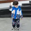 Ropa de Ultraman para Niños Primavera Nuevo Estilo Conjunto Chaqueta 2026 Nueva Primavera Otoño Infantil Punk Atractivo Elegante Dos Piezas Moderno