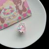 Presilha de Cabelo Fofa Transparente com Brilho Sanrio Cão Yugui Kulomi Coração de Menina Estudante ins Desenho Animado Doce