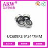 Uc609Rs 9*24*7mm Cixi Polea de Riel Deslizante para Puerta y Ventana Deslizante Rodamiento de Arco Esférico Exterior