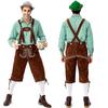 Pinse Amazon Ropa Tradicional Alemana para Hombre Oktoberfest Camisa a Cuadros Tirantes Bordados con Capucha Set