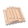 Nuevo Palo de Madera Redondo DIY Hecho a Mano Madera Maciza Barra Redonda de Madera Palo de Madera Redondo Columna de Palo de Madera Redondo Material para Escalera de Mascotas