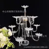 Suporte de Vela Sólido Acrílico Transparente para Casamento Festa de Aniversário Local de Casamento Salão de Banquetes Suporte de Vela Decoração de Mesa