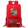 Mochila escolar de gran capacidad con estampado de Luffy de One Piece para estudiantes jóvenes, mochila de viaje para hombres y mujeres