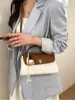 Bolsa de Mão Quadrada Pequena Tendência Estilo Coreano para Mulheres, Nova Bolsa de Ombro Fashion Elegante 2026 com Toque de Luxo, Bolsa Transversal Casual