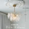Lustre de luxo de luz simples Nordic Sala de estar Sala de jantar Quarto Lâmpadas de cristal Iluminação Lâmpadas moleculares Quarto atmosférico Novas lâmpadas