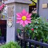 Creativo Jardín Metal Molino de Viento Giratorio Adornos de Patio Jardinería Exterior Decorativo Girasol Hierro Molino de Viento Artesanías