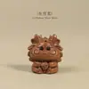 Madera de Durazno Doce Signos del Zodiaco Oveja, Caballo, Cerdo, Mono Llavero Colgante para Coche para Hombres y Mujeres, Amuleto de Llave del Año Zodiacal, Cadena para Teléfono