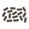 Botão de Floco de Neve de Liga de Zinco Acessórios DIY Xizang Floco de Neve Prateado Espaçador Espaçador de Contas Material Espaçador de Contas Soltas para Pulseira