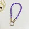 Cadena de Cuentas para Teléfono Móvil de Estilo Ins de Lujo Ligero a la Moda, Pulsera Pequeña Estilo Chanel, Llavero Cuadrado de Pedrería Corto de Alta Gama