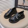 Zapatos de Cuero Estilo Británico para Niños 2025 Primavera y Otoño Nuevos Zapatos para Niños Zapatos Casuales de Cuero para Niños Zapatos Individuales Modernos para Niños Medianos y Grandes