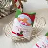 Caja de almohada navideña Caja de galletas de Santa y alce Caja de regalo de frutas y turrón Empaque para hornear