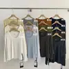 Produtos de Qualidade Guangzhou Thirteen Hong! Camiseta Básica Slimming Outono 2026 Gola U Super Macia e Pegajosa