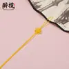 Pequeño Nudo de Hilo de Jade Nudo Chino Colgante con Borla Adorno Lanyard para Unidad USB Empaque Caja de Regalo Bolsa de Té DIY Venta Directa del Fabricante