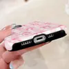 Capa Rosa Xadrez com Laço Duas em Uma para Celular Apple 18Promax iPhone17 Feminina Anti-Queda Capa Protetora