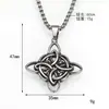 Nuevo Estilo Retro Nudo Celta Vikingo Moderno Colgante para Hombre Personalizado Retro Dominante Colgante de Collar de Acero de Titanio Venta al por Mayor