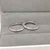 Anillo de pareja de bambú de plata esterlina Jufeng S925, nuevo anillo de personalidad simple, anillo de dedo índice de nicho de temperamento de moda