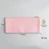 Estojo de lona estilo coreano, bolsa de armazenamento de papelaria em branco, etiqueta de tecido para aplicação com ferro de passar DIY, porta-moedas, bolsa de armazenamento de cosméticos transfronteiriça