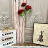 Lichia Rosa de Três Cabeças com Folhas, Buquê Falso Simulados, Flores de Casamento, Enfeites de Flores Artificiais de Seda de Alta Qualidade, Flores Decorativas para Sala de Estar