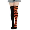 Calcetines Ab de Bloques de Color Europeos y Americanos Transfronterizos para Pies Izquierdo y Derecho Calcetines de Halloween Calcetines de Fiesta Hasta la Rodilla para Actuaciones Escénicas Cosplay