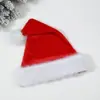 Festa de Natal fornece: chapéus de Natal espessados, chapéus de Natal de pelúcia curtos, decorações de pelúcia longas, atacado transfronteiriço