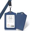 Tarjeta de Identificación de Empleado de Gama Alta Portatarjetas de Insignia Personalizado Lanyard para Insignia Insignia de Trabajo Portatarjetas de Identificación Tarjeta de Identificación de Trabajo Portatarjetas de Cuero