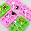 Desenho animado Dubi 8 expressões diferentes Gato diy doce doce molde de silicone molde de pirulito (não bom)