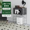 Gabinete de Revista abatible estilo tronco Gabinete lateral para sala de estar Estante de almacenamiento estilo japonés Librero Gabinete tipo cubo Almacenamiento para el hogar Gabinete de almacenamiento nórdico