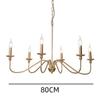 Candelabro Moderno Sencillo de Lujo Ligero Estilo Americano de Hierro Forjado para Sala de Estar, Comedor, Dormitorio, Lámparas de Porche de Granja