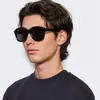 Gafas de Sol Cuadradas de Moda Europeas y Americanas Clavo de Arroz Retro Gafas de Sol Polarizadas de Enchufe de Alta Calidad para Hombres Protección UV para Exteriores