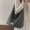 Bolso Nuevo Estilo de Doble Cara para Mujer, Bolso Versátil Casual de Hombro, Bolso de Mano Simple a Cuadros, Bolso Cruzado de Gran Capacidad
