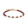 Pulsera de perlas de agua dulce y piedra natural, acero inoxidable chapado en oro de 18 quilates al vacío, cristal de alta gama, joyería que no se decolora