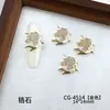 Accesorios para Uñas con Zirconia del Año del Caballo 2026 Nuevos Lindos Ponis del Zodiaco Rojo Aleación Pedrería Decoraciones de Uñas Portátiles para DIY