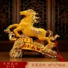 Estatueta de Cavalo para Sucesso Imediato, Cavalo do Zodíaco Decoração de Mesa de Escritório e Armário de Vinho, Presente Artesanal para Inauguração de Casa e Cerimônia de Abertura