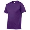 Camiseta Gildan 63000 de manga corta con cuello redondo y estampado en blanco. Camiseta Gildan de algodón puro de 150 g. Camiseta publicitaria personalizada.