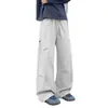 Pantalones de Esquí Impermeables con Forro de Terciopelo para Otoño e Invierno para Hombre, Marca de Moda, Pantalones Cargo Rectos Holgados para Exteriores, Pantalones Casuales Gruesos