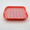 Molde de Silicone de Grau Alimentício para Salsicha de Cachorro-Quente com Seis Cavidades e Tampa, Adequado para Comida de Bebê, Salsicha de Presunto Caseira, Forma de Assar para Cozinha