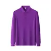 Camisas tipo polo antibacterianas de manga larga para primavera y otoño, enfriamiento, de negocios, hechas a medida para equipos corporativos, con impresión y bordado de logotipo, tops de color liso