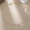 Venda Quente Moda Ouro Vento do Oceano Série de Letras Colar de Pérolas Decoração de Concha Estrela do Mar Concha Venda Quente Explosões