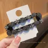 Pasador de pelo de alta gama Corea del Sur Famoso en Internet Pinza de clip lateral simple para la frente Pinza para flequillo de niña Tocado
