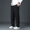Pantalones de Seda de Hielo de Secado Rápido para Hombre, Pantalones Deportivos Finos y Sueltos de Verano para Hombre, Pantalones Casuales Versátiles de Pierna Ancha con Caída Recta