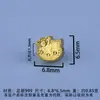 Accesorios Chapados en Oro de Plata Pura 999 Cuentas Espaciadoras de Gato de la Suerte Pulsera de Cristal Collar de Perlas Cuentas para Manualidades Cordón para Ensartar Cuentas Sueltas Venta al por Mayor