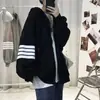 Sudadera con capucha de terciopelo para hombre, temporada de otoño e invierno, marca de moda, holgada, peso pesado, diseño original de nicho americano