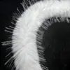 Tiras de Lã Artificial Brancas 8cm Capa Grande Pelúcia Plus Bordas Listradas 7cm Chapéu Punhos Acessórios para Sapatos Renda
