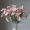 Suministro Transfronterizo de Flor de Pelo de Rama Única Cosmos Tela de Seda Flor Artificial de Simulación Flor Gesang Decoración del Hogar Flor de Boda Obra de Arte Floral