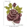 Broche de Aleación de Rosa, Pin de Vestido Floral de Moda y Exagerado, Joyería Transfronteriza de Amazon, Broche de Rosa Tridimensional