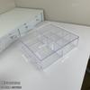 Caja de almacenamiento de accesorios para el cabello para niños cuerda para el cabello pinza para el cabello goma elástica anillo para el cabello compartimento caja organizadora joyas joyas caja transparente de gran capacidad