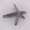 Accesorios Europeos y Americanos para el Cabello de Aleación Metálica Pluma Estrella de Mar Pinza Superior Pinza para Cola de Caballo Pinza Lateral Pinza para Flequillo Pasador Joyería para la Cabeza para Mujeres